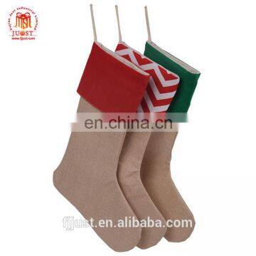 Good Quality Monogrammed Burlap Family Christmas Stockings