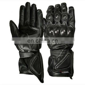 Leather Biker Gloves