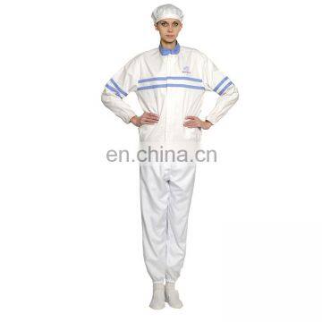 White Polyester Cotton Food Processing Uniform