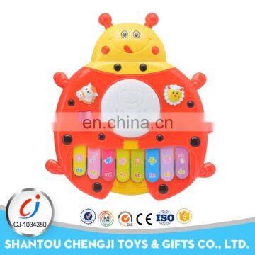 Cartoon baby plastic 14 keyboard electric piano toy for kids