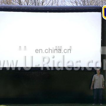 Hot Sell Black Color Inflatable Movie Screen With Bottom