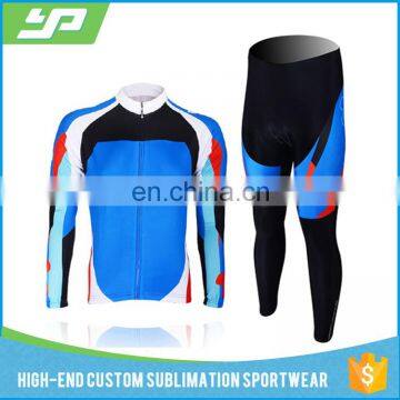 2017 Pro Team Men's Winter Comfortable Breathable Long Sleeve Custom Cycling Clothing photo-2