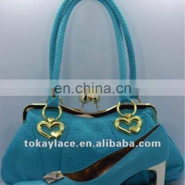 2012 classy ladies party shoes and bag set