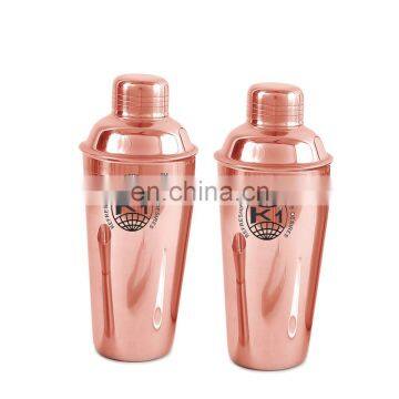Stainless Steel Shaker Set With Gold Copper Plated.Boston Shaker photo-4