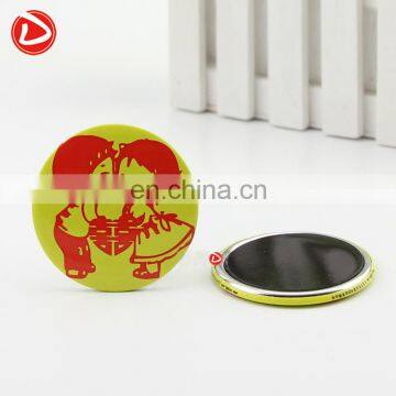 Craft gift decoration 58mm customized soft magnetic badge, badge fridge magnets Badge factory customized