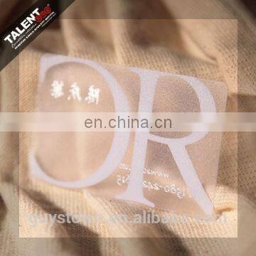 Custom Silk Screen Laminate Matte Transparent Plastic Business Cards photo-2