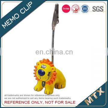 Promotional plastic memo clip