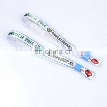 Custom Cheap Festival Woven Wristbands / Polyester Wristband / Fabric Wristbands photo-6