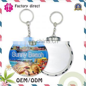 Factory Sale Cheap Price Fashion Design Custom Keychain with makeup mirror