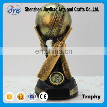 New creative design cheap price resin horsehide baseball trophy