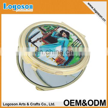 Promotional portable personalized makeup mirrors