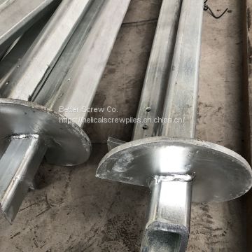 Hot Dipped Galvanized Square Shaped Helical Anchors