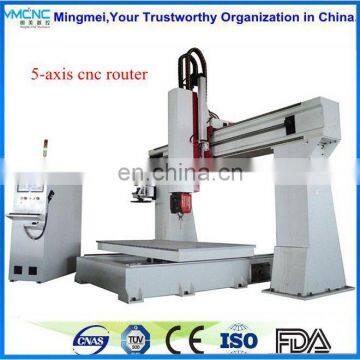 5 Axis woodcarving model making china cnc router machine/wood cnc working center prices