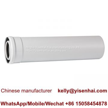 ningbo elbow  flue pipe of gas boiler  60mm 100mm  coaxial wall terminal en14471  flue pipe