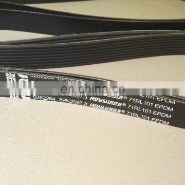 5262264 8pk2097 Cummins Engine ISDE Water Pump Drive V Ribbed Belt