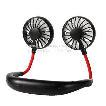 Mini Electric USB Fan Portable Sports Rechargeable Hanging Neck Fan photo-2