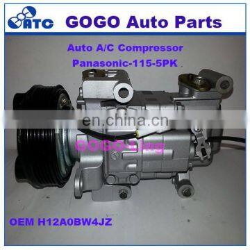 GOGO Panasonic Auto A/C Compressor for MAZDA OEM H12A0BW4JZ H5183658