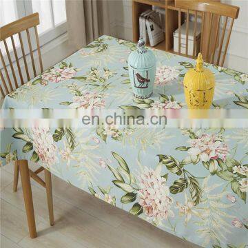Restaurant Cotton Linen Rectangular Table Cloth Printed photo-4