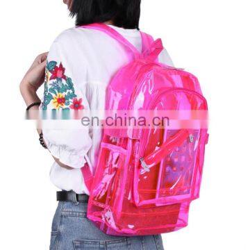 2020 New Customized PVC Clear Backpack Waterproof School Transparent Backpack photo-4