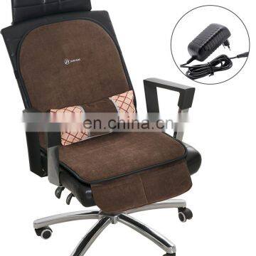 Soft Comfort Adjustable Temperature Electric Heating Home Office Chair Seat And Back Support Cushion With Hi-Low Heating Switch photo-2