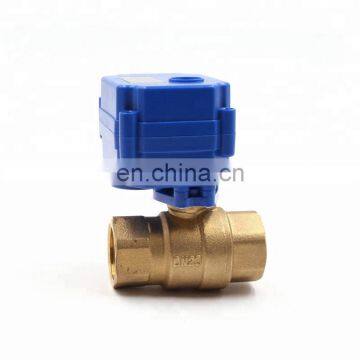 mini electric 1/2inch 3/4inch and 1 inch actuator l ball valve with manual override function for smart use