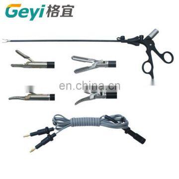 Endoscopic bipolar electric coagulation forceps reusable laparoscopic curved  bipolar forceps