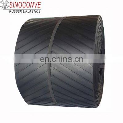 manufacturer of v type herringbone closed v durable fire resistant ep chevron conveyor belt