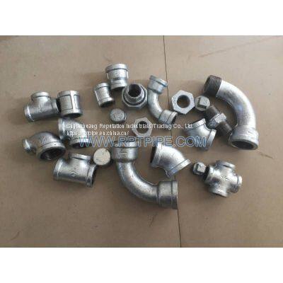 Socket- Banded Hot-dipped Galvanized Malleable Iron Pipe Fittings With BS Thread photo-2
