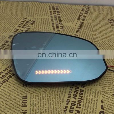 Panoramic rear view blue mirror glass Led turn signal Heating blind spot monitor for Porsche 718,2pcs