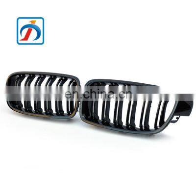 Double Slat Line 3 Series F35 F30 Glossy Black Front Grille 51137255411