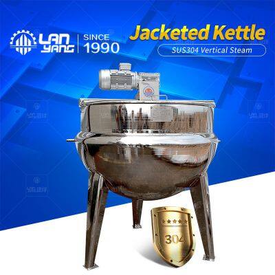 Vertical Electric Heating Jacketed Pot/Stainless Steel Jacketed Pot/Sandwich Cooking Pot/Jam Saucepan/Jacketed Pan photo-2