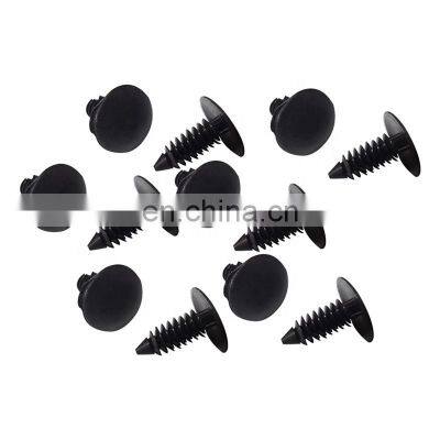 Hot Sale 100Pcs/lot Auto Fastener fit 8mm Hole Nylon Car Clips Fender Bumper Shield Retainer Plastic Rivet