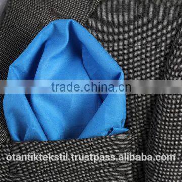 Blue Custom Pocket Square, Manufactoring Hankercheif,