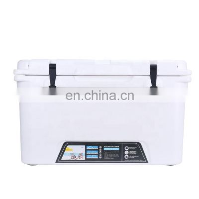 Hot sell 45 QT hard cooler wholesale Hard ice chest  Eco friendly Cooler Box for camping fishing ROTR serious