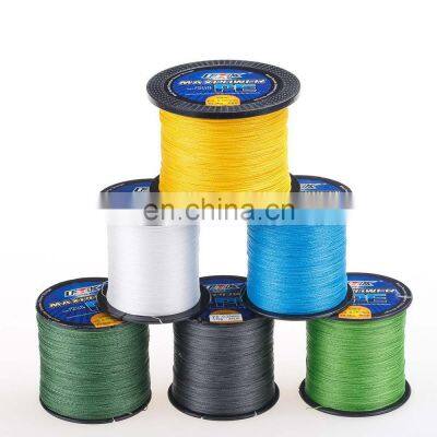 Wholesale 4 strands High Strength 500m  PE Fishing Line 6 colors Super Strong  Seawater Ocean Fishing Line