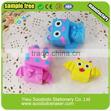 Fancy 3D Bear Animal Shaped Pencil Erasers