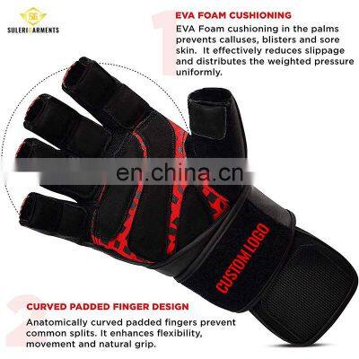 Gym Gloves Fitness Half-Finger Non-slip Dumbbells Mechanical Weightlifting Breathable Leather Fitness Glove photo-4