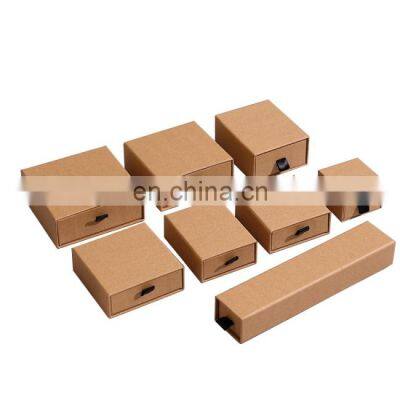 Professional Custom Sliding Small Black Jewelry Cosmetic Packaging Kraft Gift Box