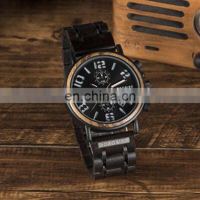BOBO BIRD CustomYour Own Logo Automatic Mechanical Luxury Watch Eco Friendly Men Wooden Watch photo-2