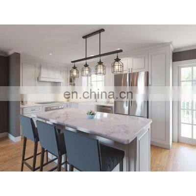 Living Room Bedroom Bath Cabinet and Island Cabinet White Solid Wood Kitchen Cabinet