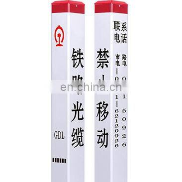 Nonconductive and thermal insulation FRP marker post