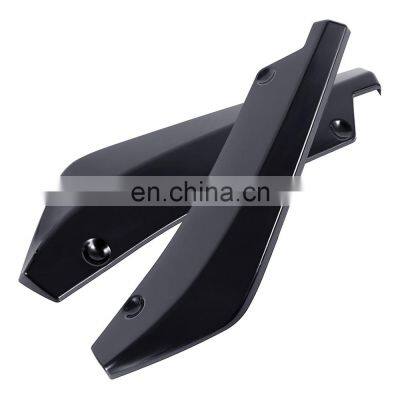 AUSO 2Pcs Universal Auto Parts ABS Rear Side Diffuser Splitter Spoiler Scratch Protector Bumper Lip