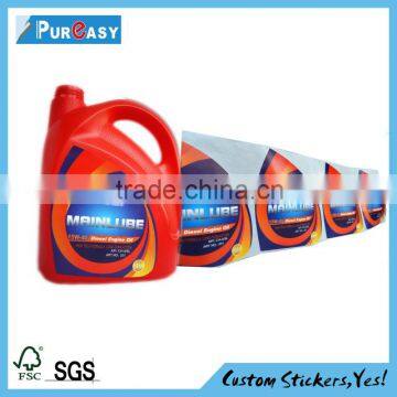 Waterproof custom oil bottle label printing                        
                                                Quality Choice