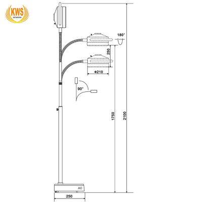 36W LED Dental ENT Surgery Veterinary Medical Mobile Shadowless Examination Lamp photo-3