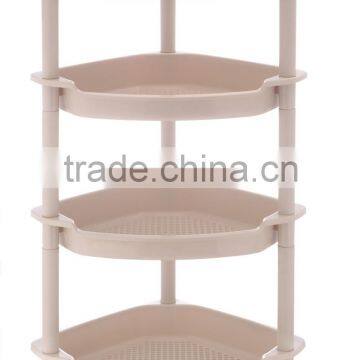 Triangular Plastic Storage Rack & Bath Corner Rack