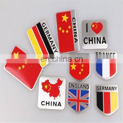 Custom 3D Country Flag Aluminum Alloy Metal Motorcycle Car Sticker Badge Emblem