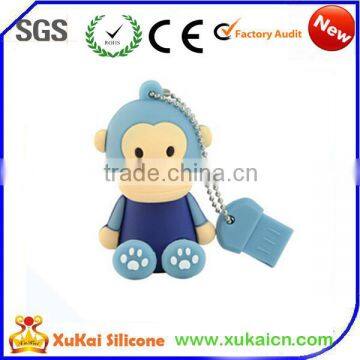 Silicone cartoon monkey memory stick/animal usb