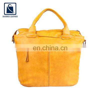 Leading Supplier of Anthracite Fitting Cotton Lining Material Women Genuine Leather Shopper Bag at Wholesale Price photo-2