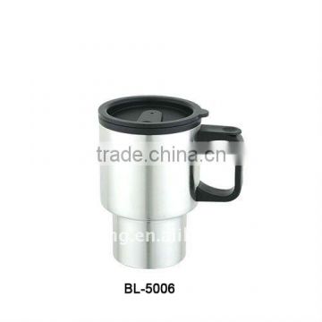 14oz double wall stainless steel travel auto thermal mug cup with plastic inner                        
                                                Quality Choice