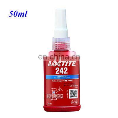 New 50ml Threadlocker Loctiter 222 242 Screw Glue 243 Anti-loose Tight Sealing Adhesive Thread Fastening Glue photo-3